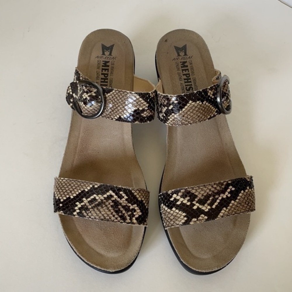 Mephisto dual strap wedge sandals 42 12